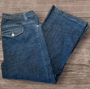 PLUS SZ WOMENS 4 AVERAGE VENEZIA WIDE LEG TROUSERS